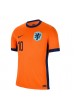Nederland Memphis Depay #10 Fotballdrakt Hjemme Klær EM 2024 Korte ermer